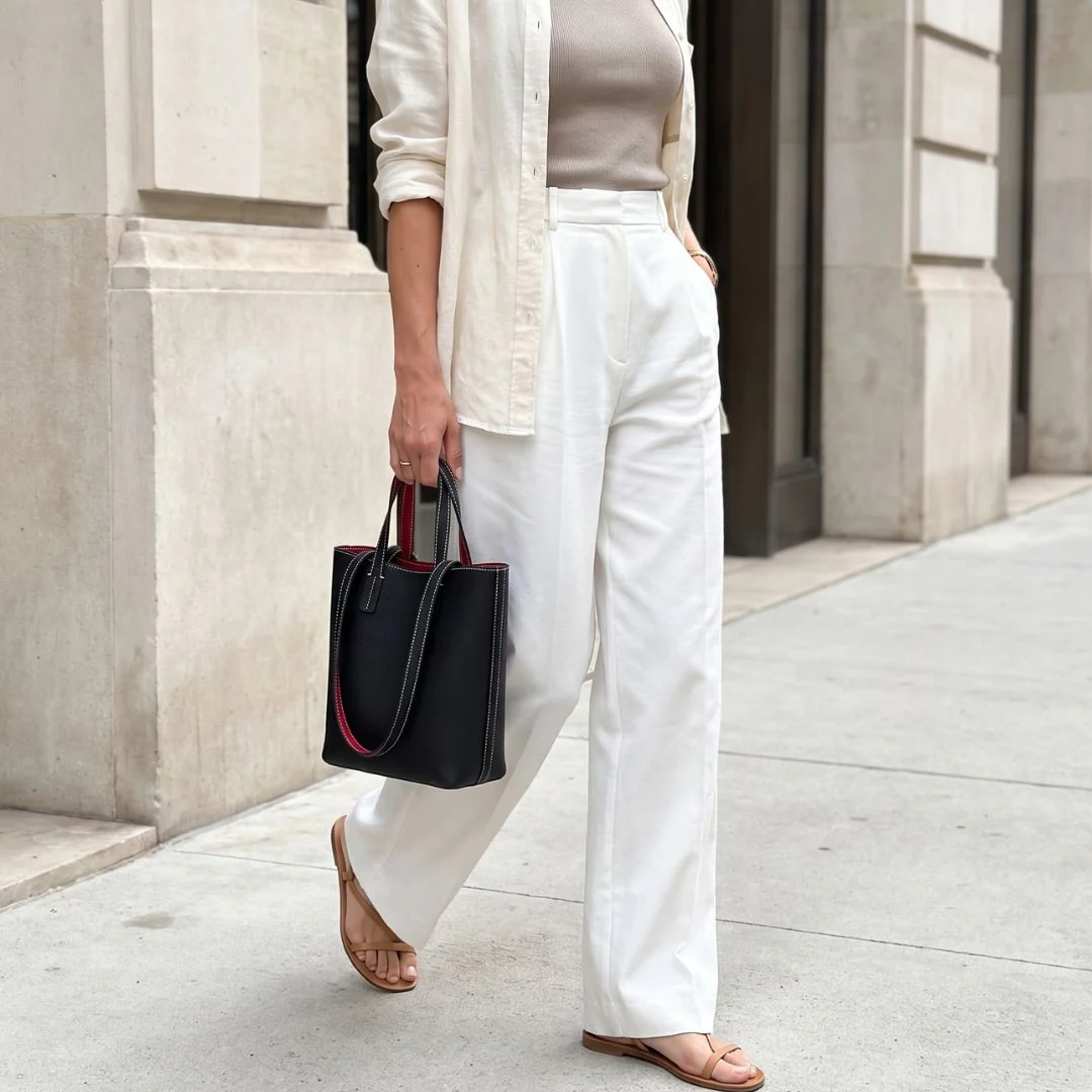 Audrey Contrast Bucket Tote - Image 3
