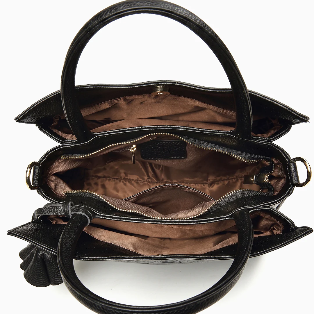 Camelia Embossed Tote Bag - Image 6
