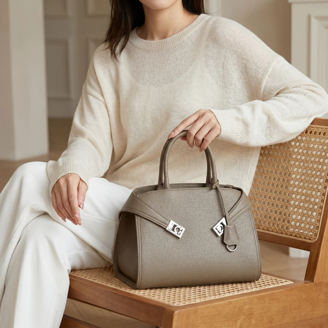 Clarisse Structured Top-Handle Bag - Image 13
