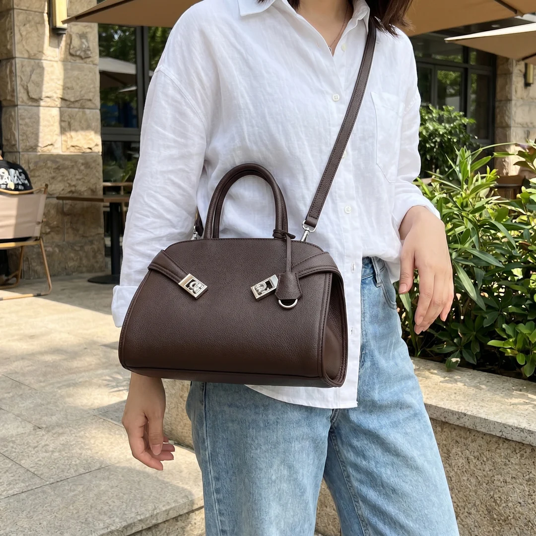 Clarisse Structured Top-Handle Bag - Image 18