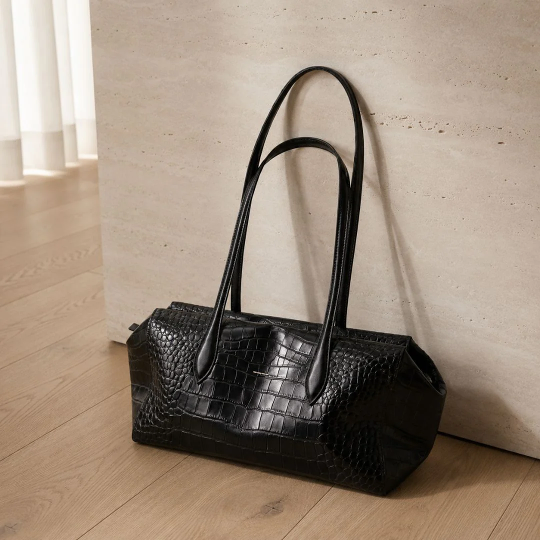 Constance Croc-Embossed Tote - Image 4