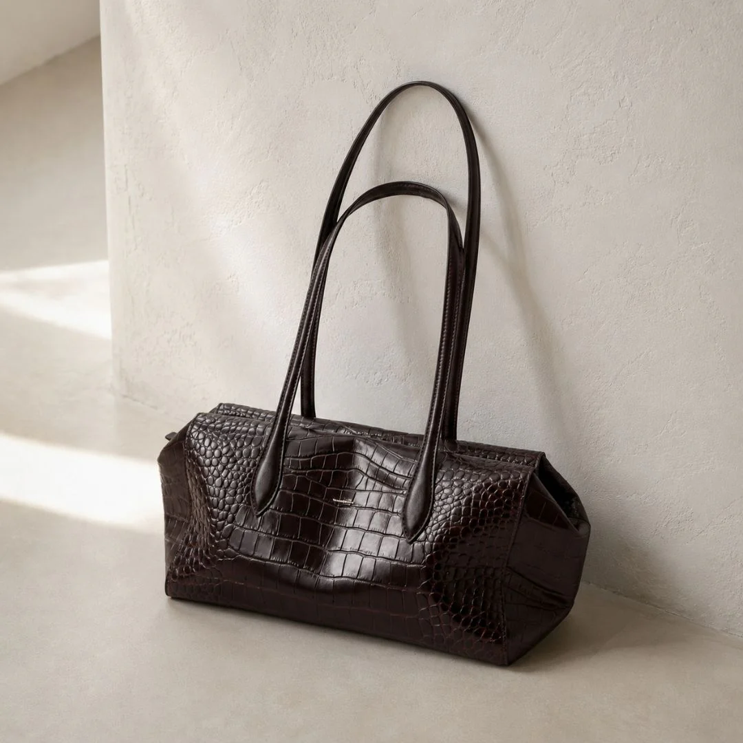 Constance Croc-Embossed Tote - Image 9
