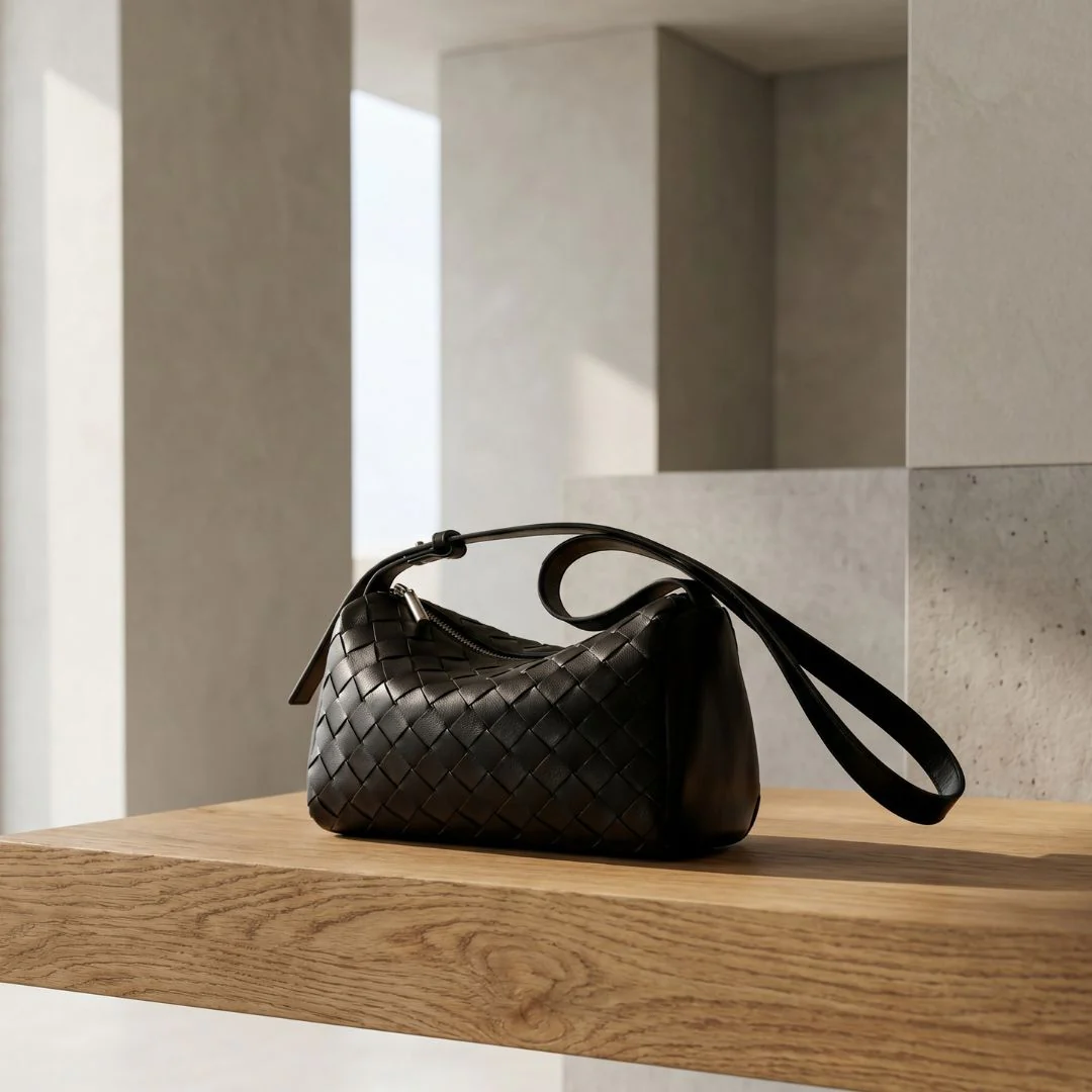 Daria Woven Barrel Bag - Image 4