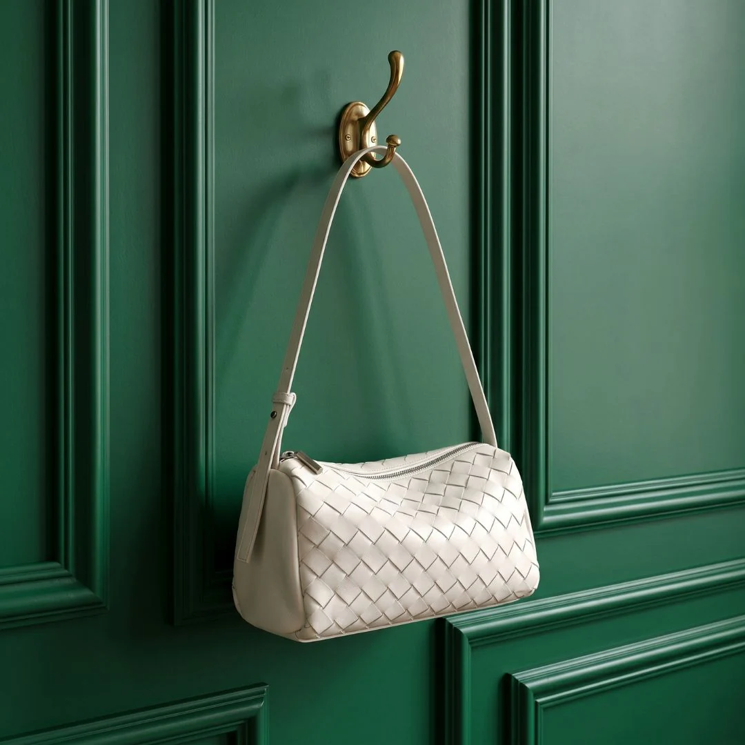 Daria Woven Barrel Bag - Image 9