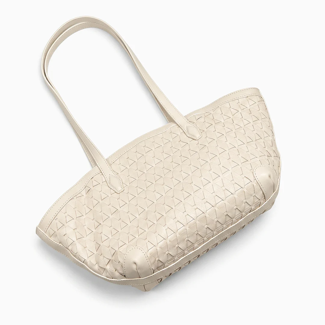 Fiona Woven Leather Tote - Image 15