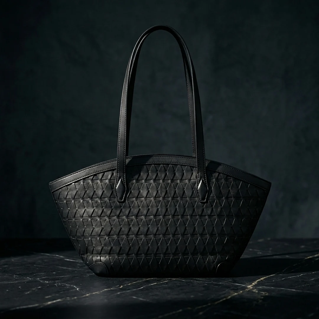 Fiona Woven Leather Tote - Image 4