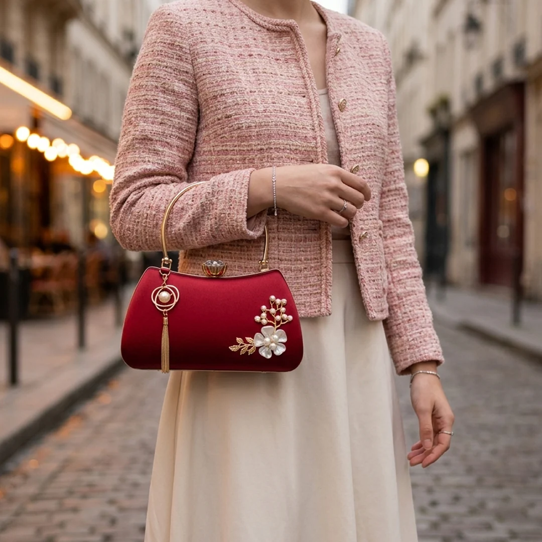 Fleur Pearl Evening Bag - Image 13