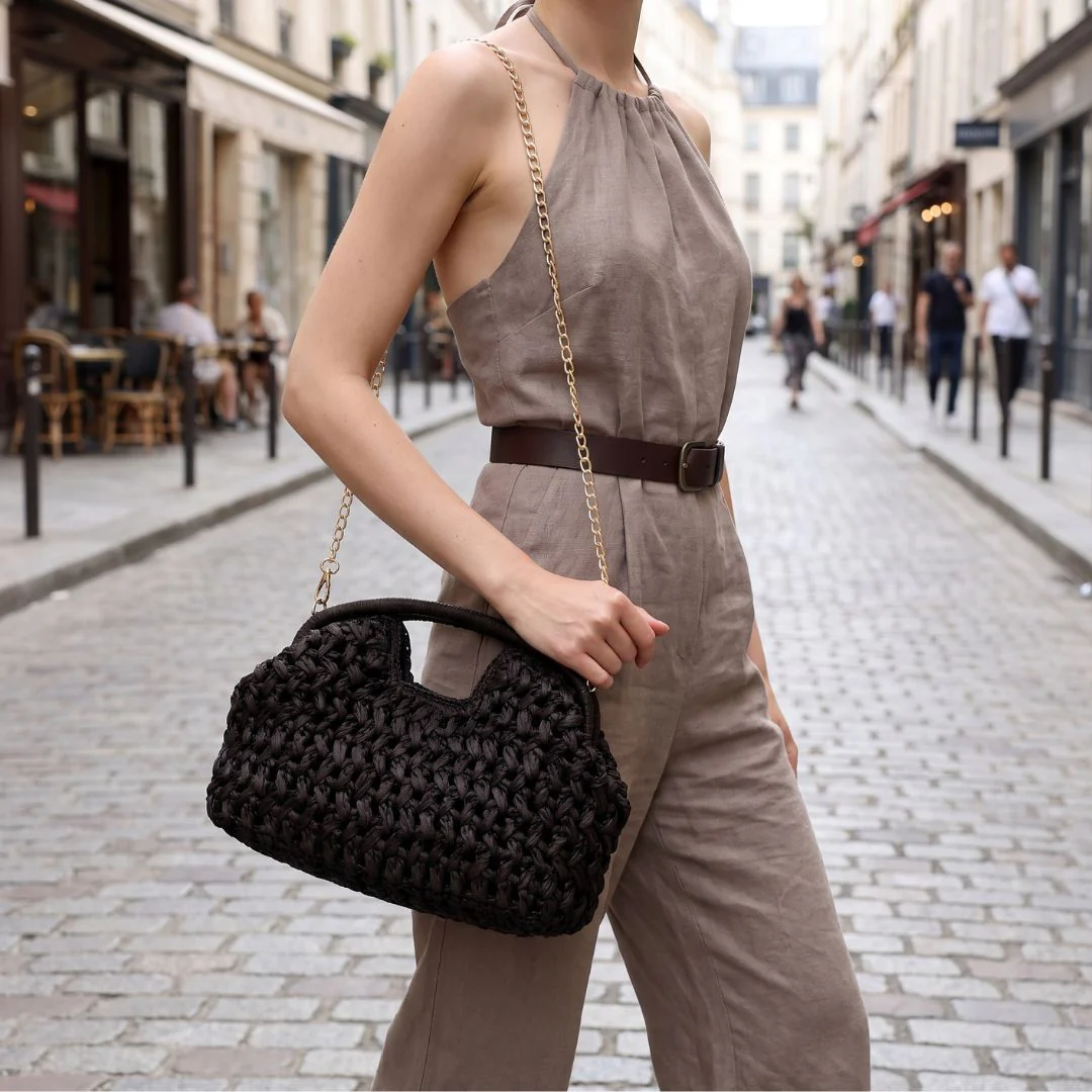 Florentine Crochet Chain Bag - Image 13