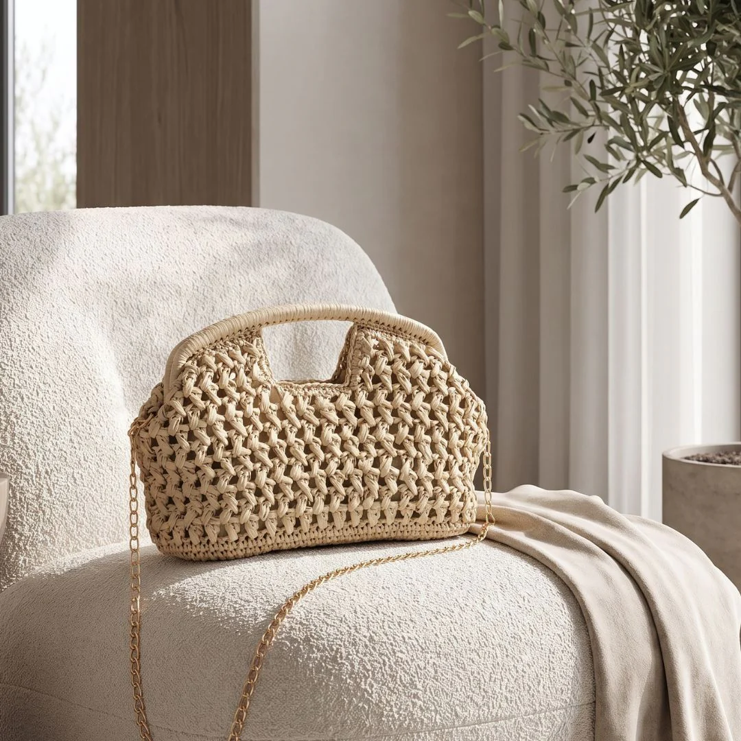 Florentine Crochet Chain Bag - Image 4