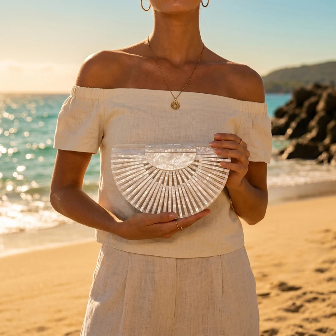 Halo Sunburst Acrylic Clutch - Image 3
