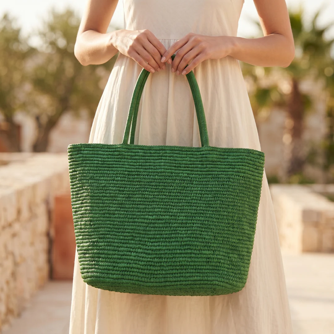 Isla Raffia Tote - Image 15
