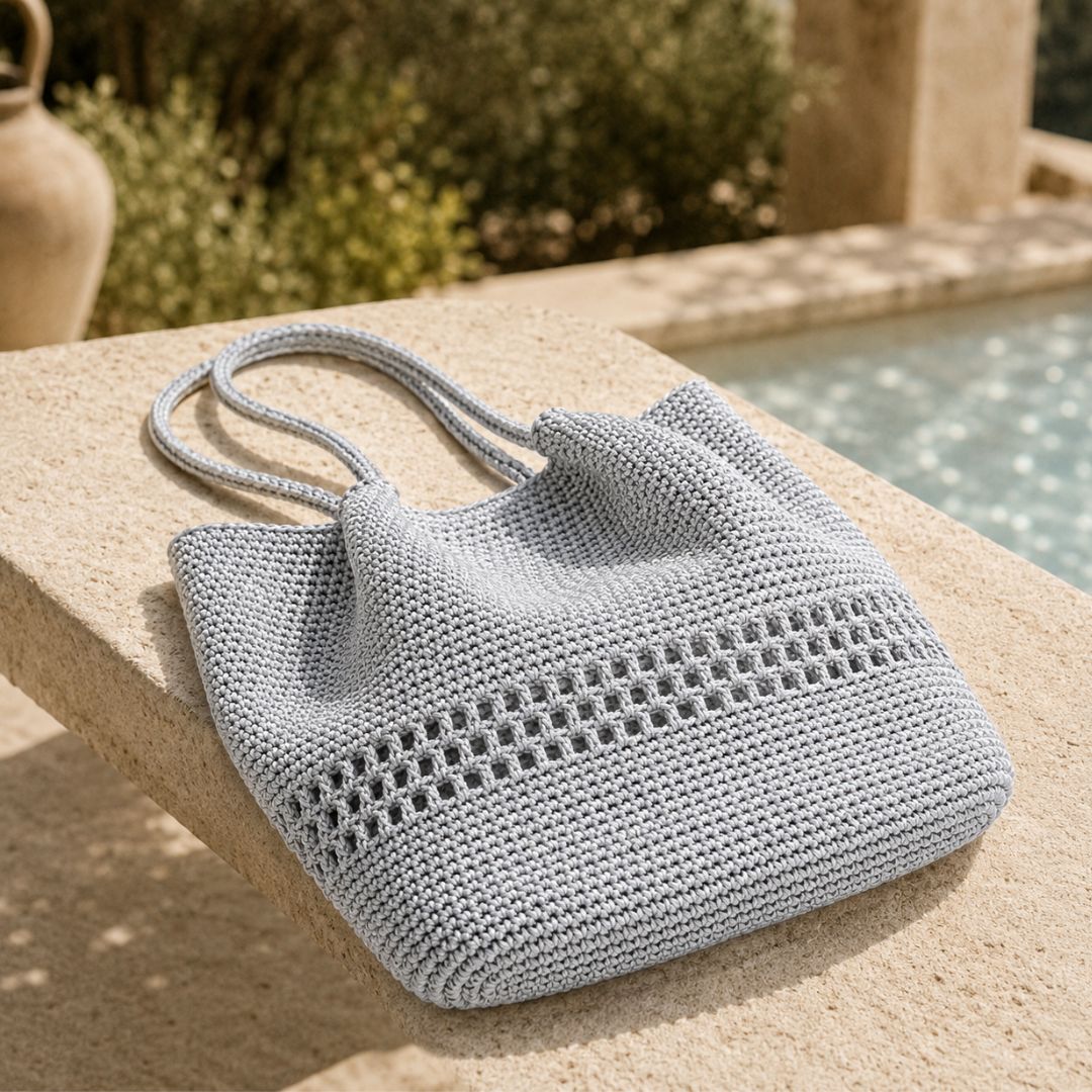 Marbella Crochet Tote - Image 9