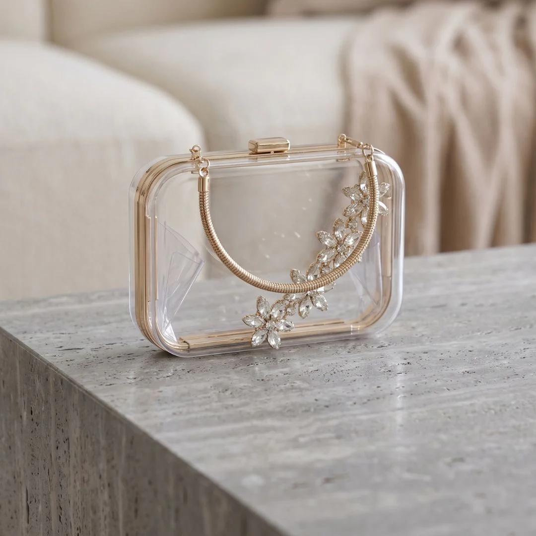 Mirabelle Crystal Clear Evening Bag - Image 4