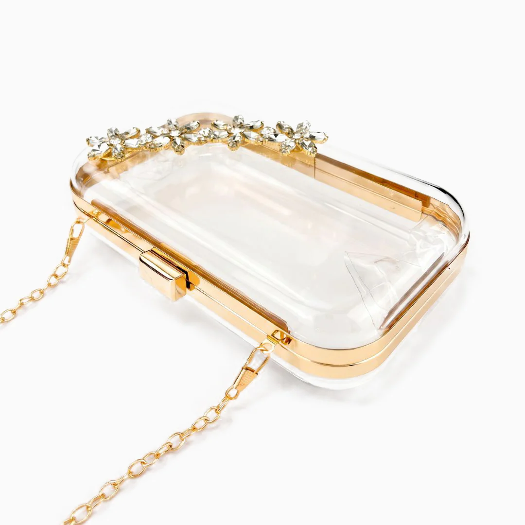 Mirabelle Crystal Clear Evening Bag - Image 5