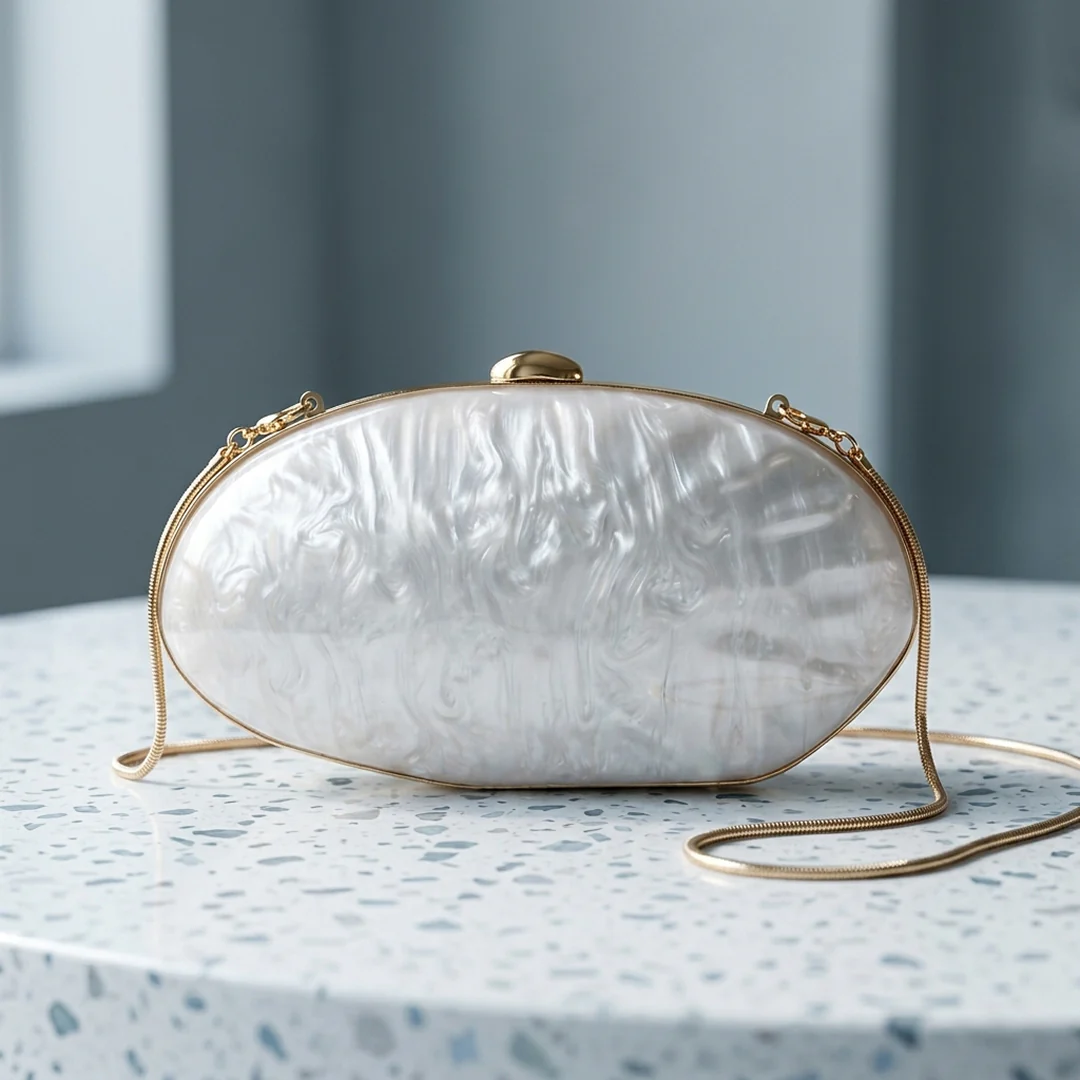 Pearl Oval Minaudière - Image 9