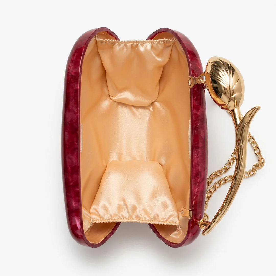 Rosa Acrylic Clutch Bag - Image 12