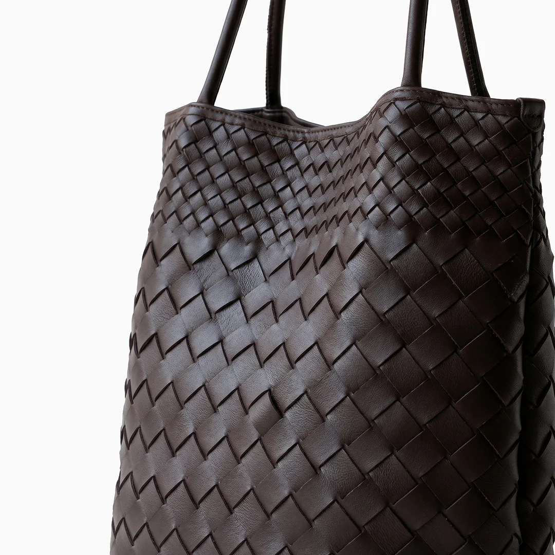 Sienna Woven Leather Tote - Image 7