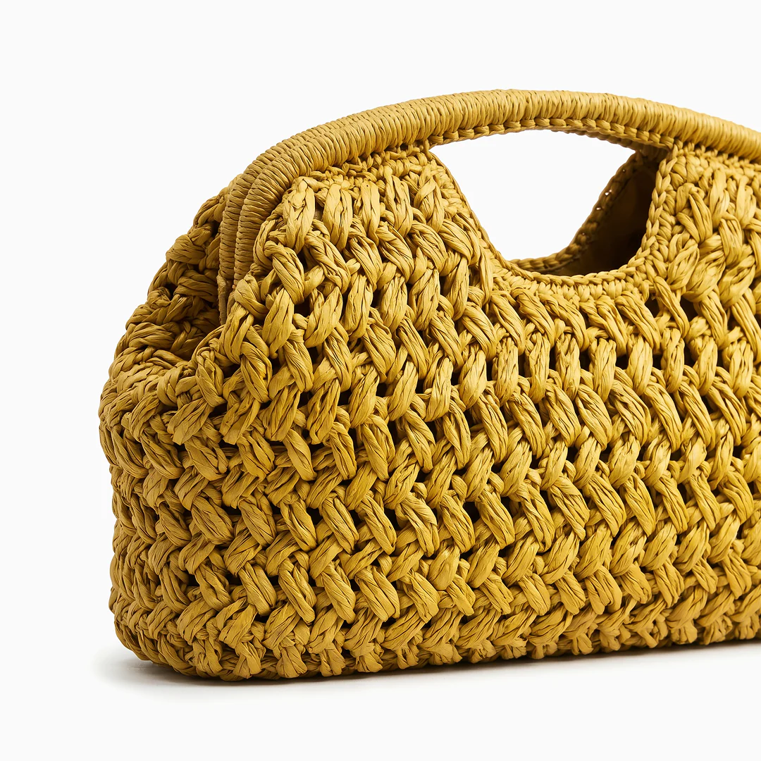 Soleil Woven Straw Bag - Image 2