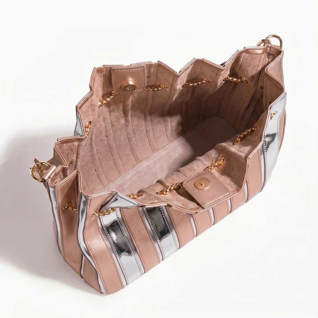 Stella Pleated Drawstring Bucket Bag - Image 20