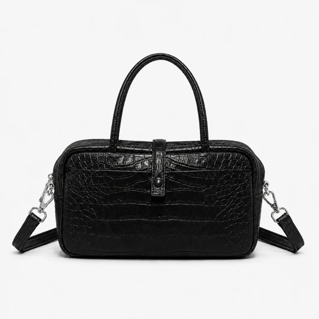 Valentina Croc Boston Bag - Image 6