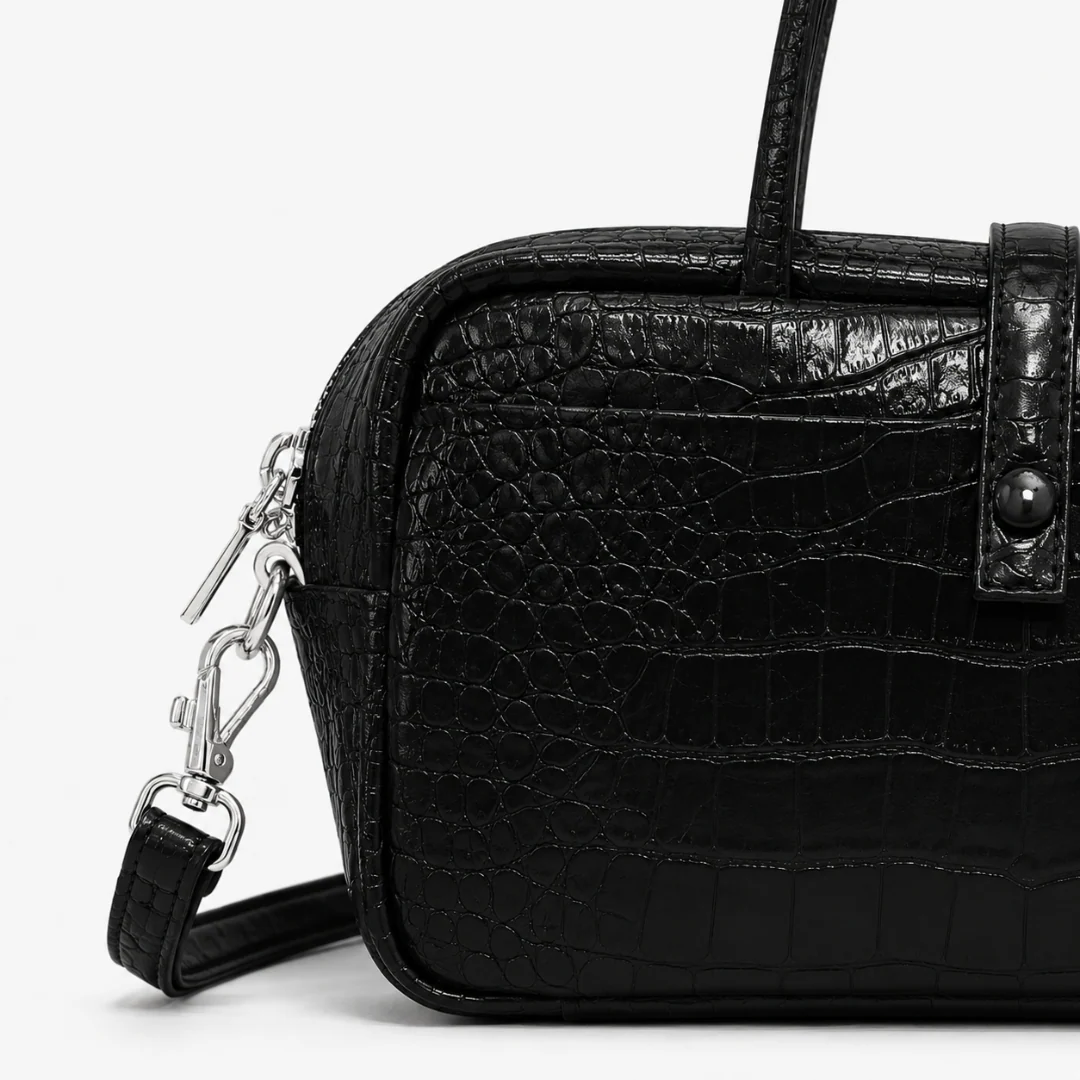 Valentina Croc Boston Bag - Image 7