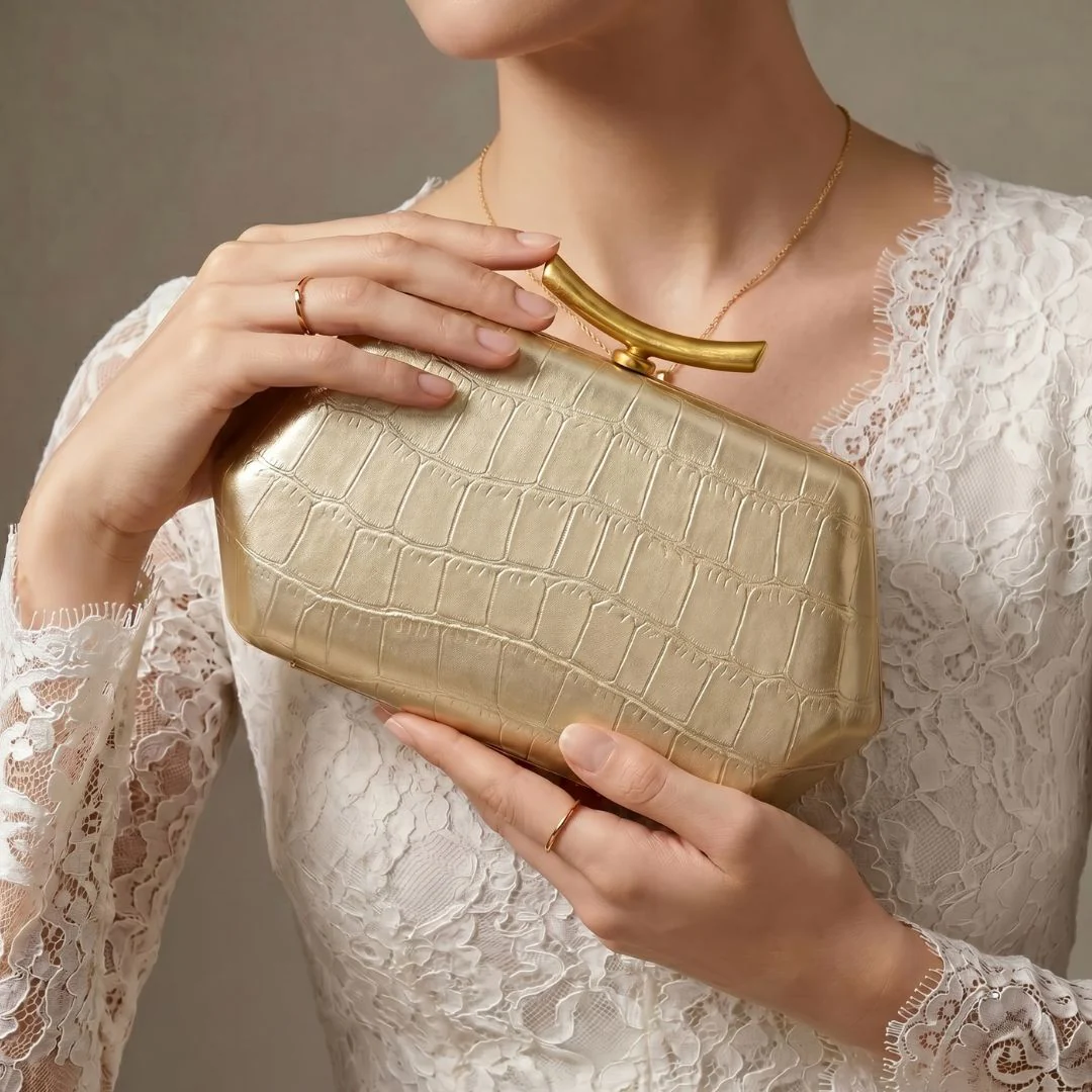 Vesper Embossed Clutch - Image 13
