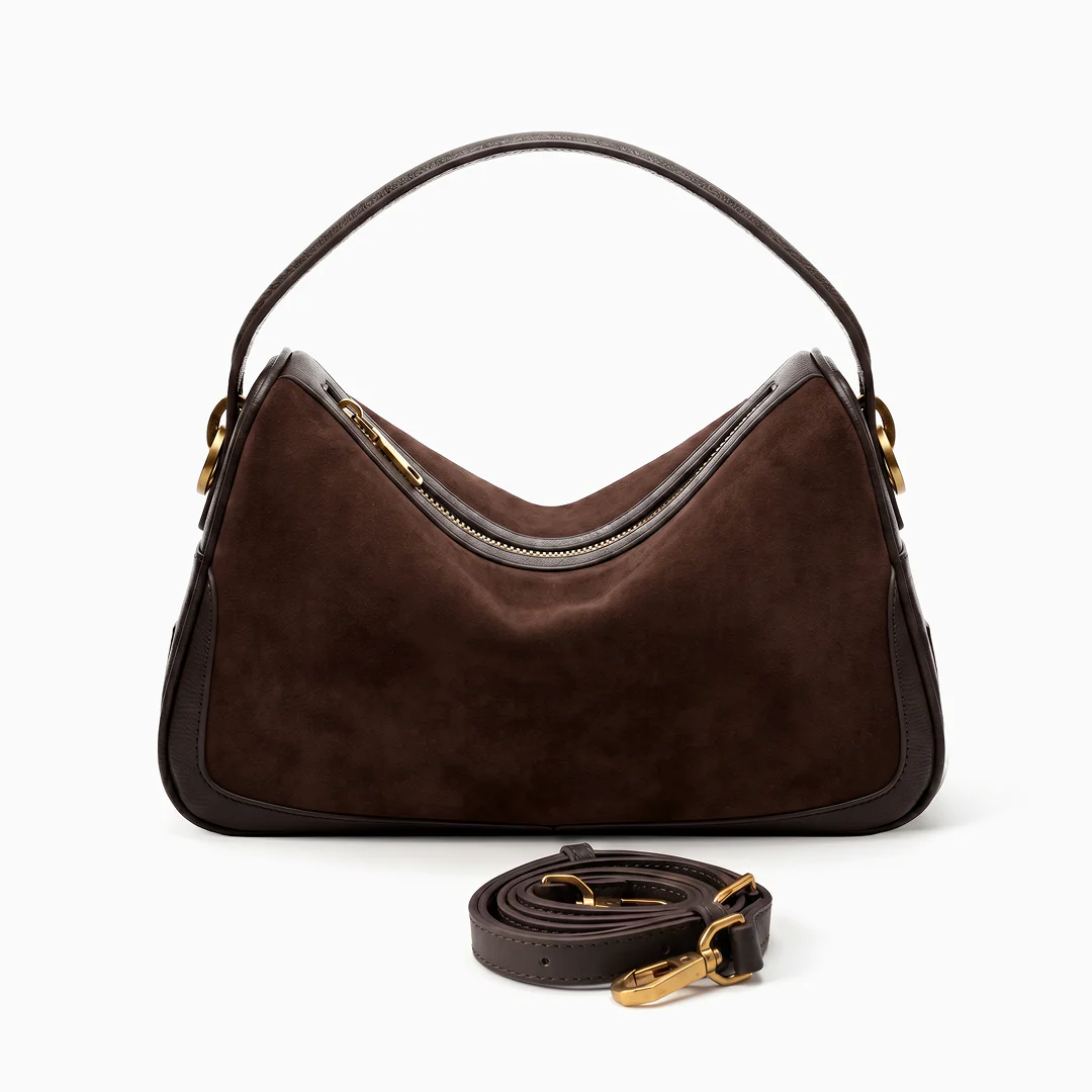 Vienna Suede Shoulder Bag - Image 10