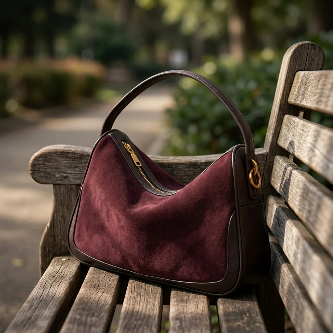 Vienna Suede Shoulder Bag - Image 14