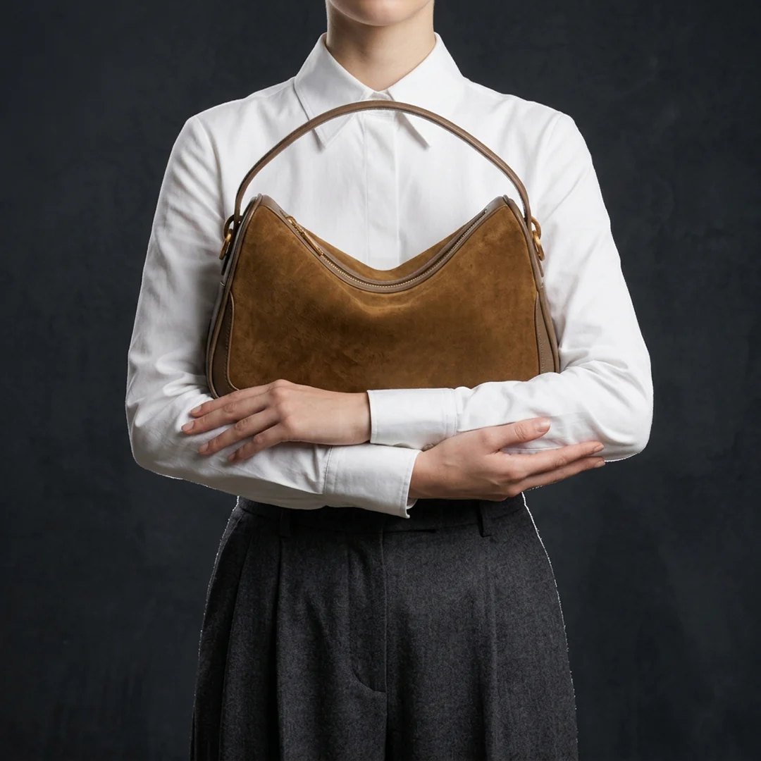Vienna Suede Shoulder Bag - Image 3