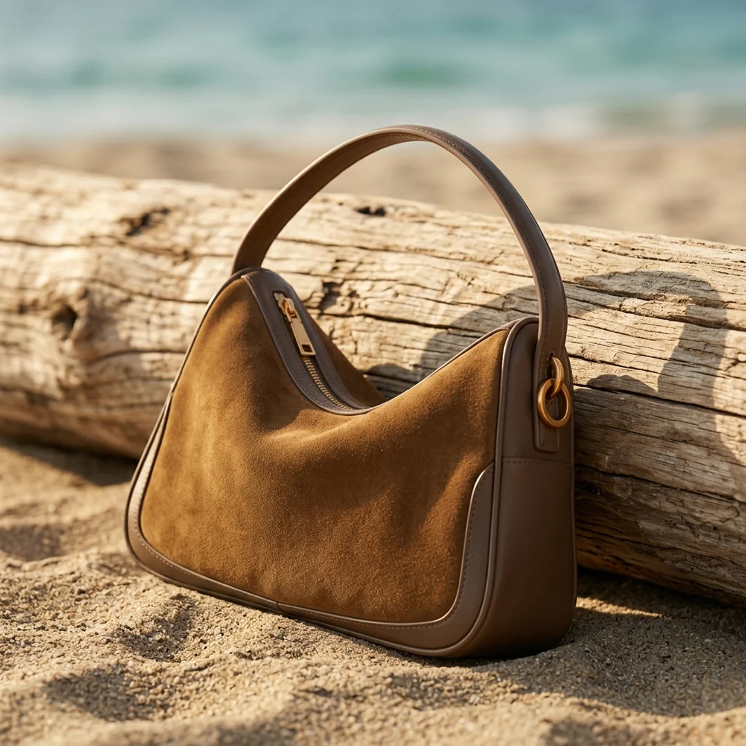 Vienna Suede Shoulder Bag - Image 4